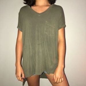Olive green blouse